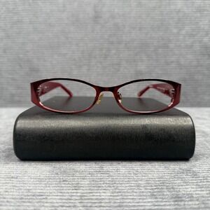 Bebe CENTSABILITY Eyeglasses Burgundy Red Oval Frames BB5037 135 Y2k